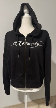 Ed Hardy black hoodie XL